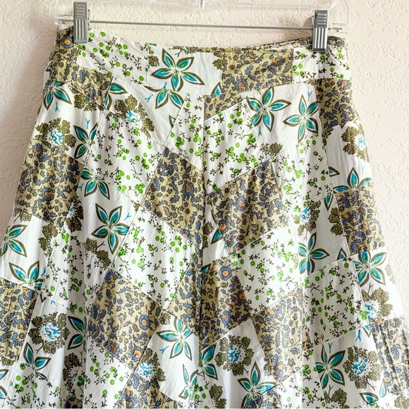 Raga Anthropologie Floral Patchwork Boho Tiered Maxi Skirt India Women’s S - Picture 4 of 12